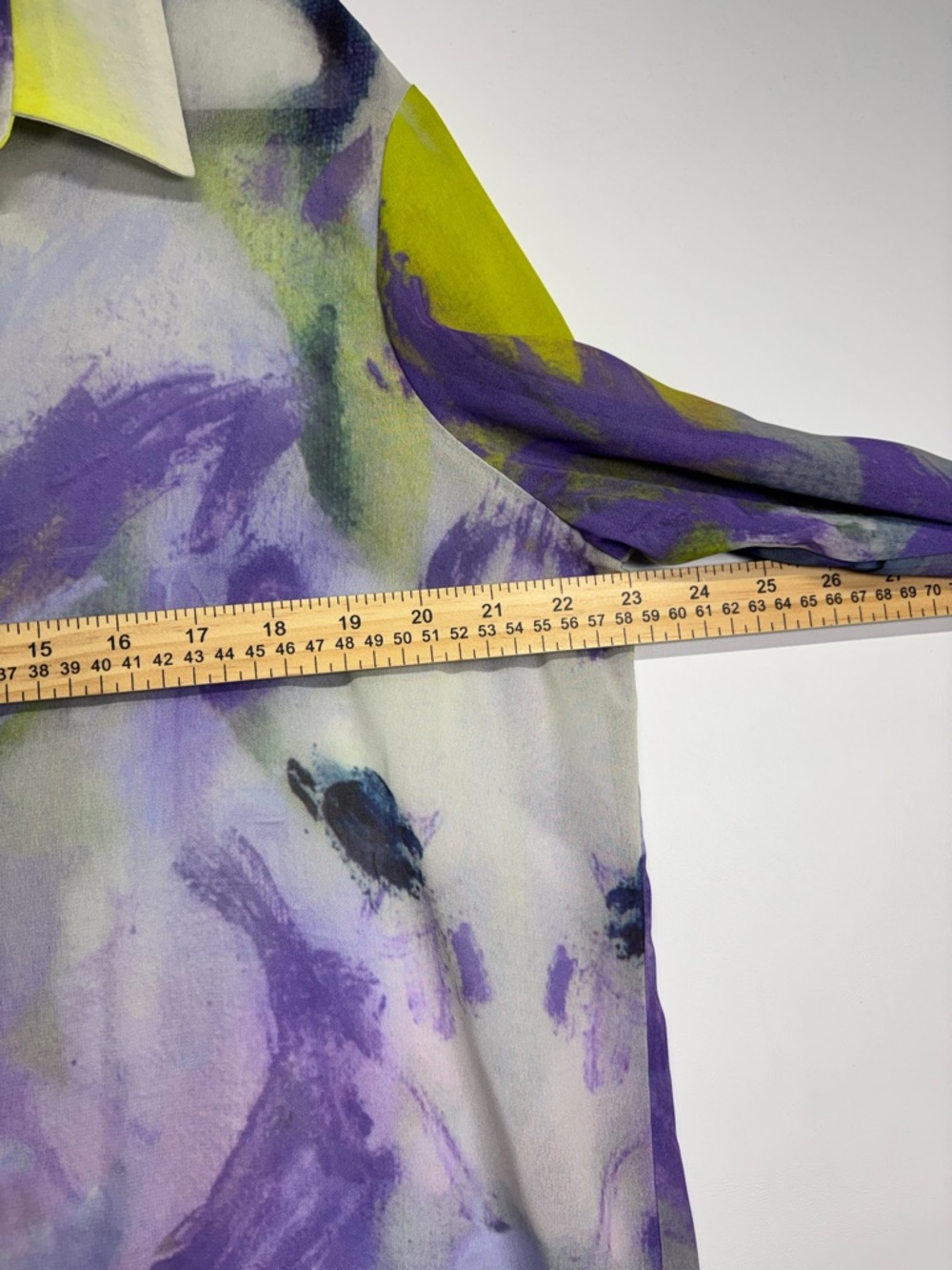 ✨ Claire Desjardins Artist Print Tunic Length Blouse In Multicolor Size XL -NWT - Picture 14 of 16